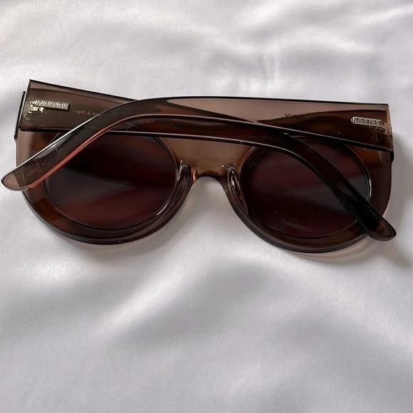 MINKPINK By Brave and Free Brown Polarized Doublecross Sunglasses - Picture 10 of 10